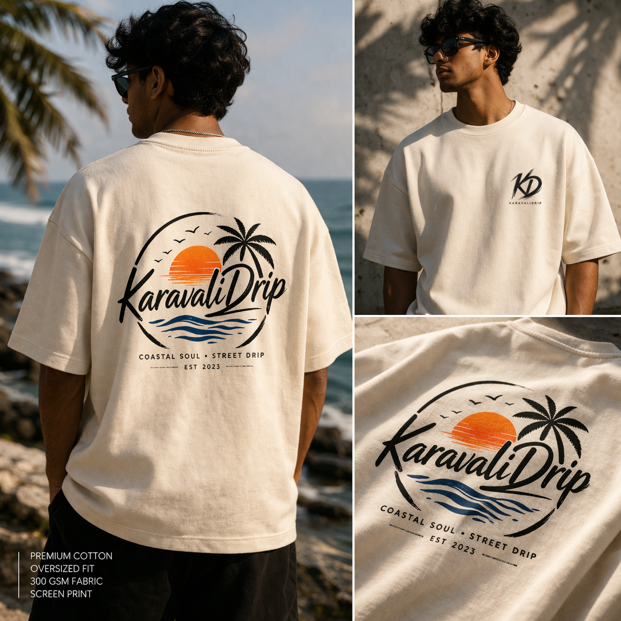 Karavali Unisex Terry Oversized Tee