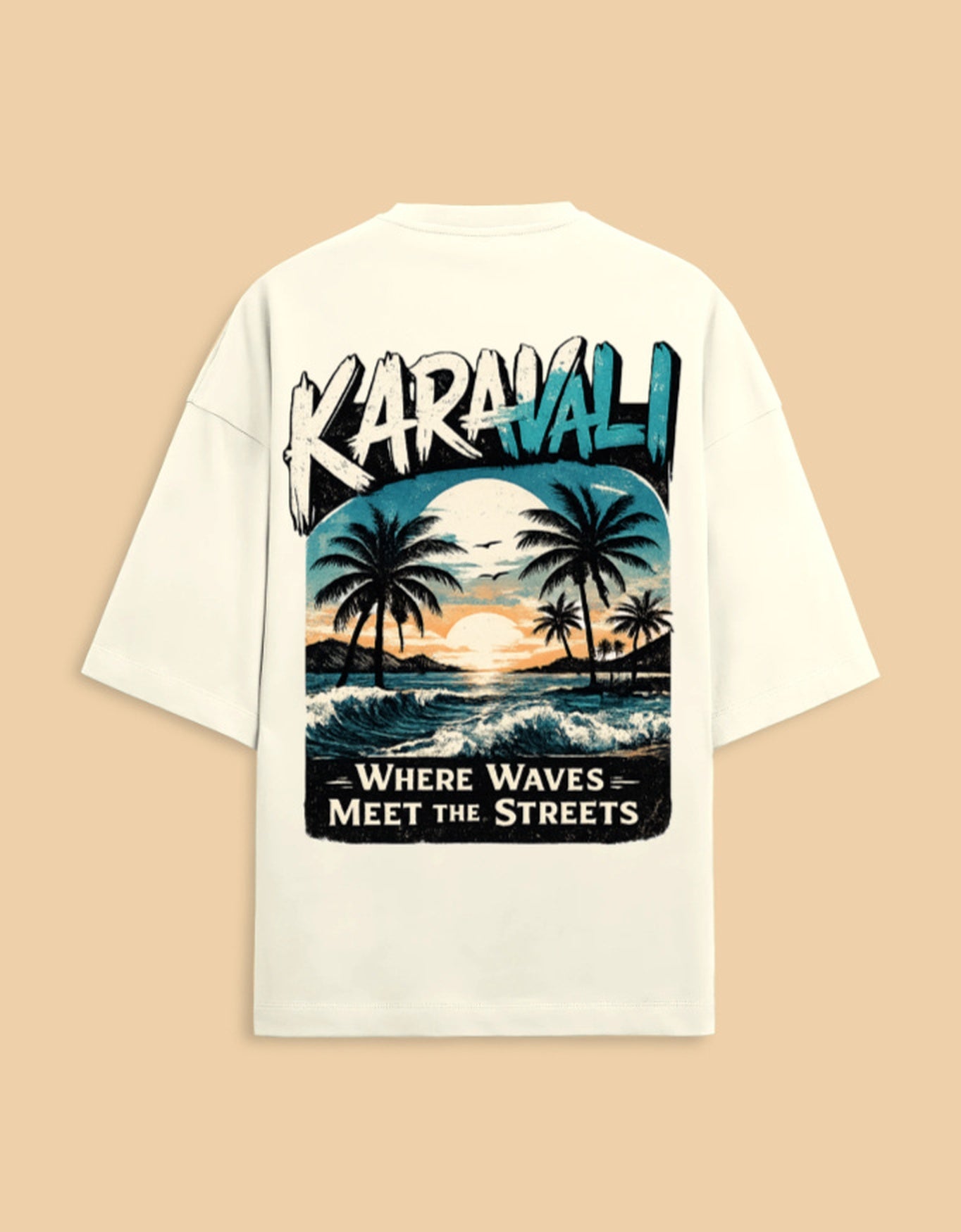 karanavali coastal vibe Unisex Terry Oversized Tee