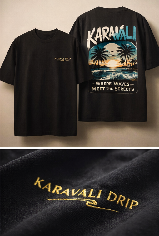 Karavali “Coastal Streets” Unisex Oversized Classic T-Shirt
