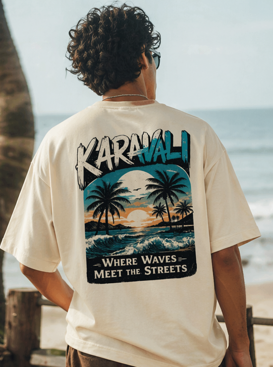 karanavali coastal vibe Unisex Terry Oversized Tee