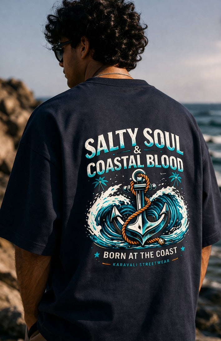 Coastal style Unisex Terry Oversized Tee